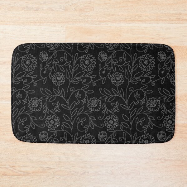 Item preview, Floral Vines black with white designed and sold by farreystudio.