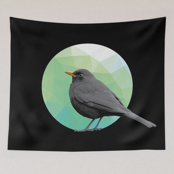 Item preview, Blackbird - Small Bird in Tree - Bird artwork designed and sold by LookFrog.