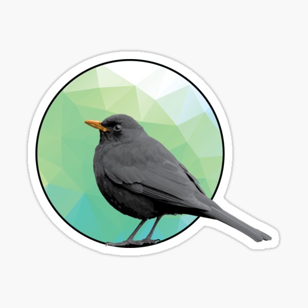 Item preview, Blackbird - Small Bird in Tree - Bird artwork designed and sold by LookFrog.