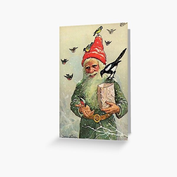 Boxed cards, Jenny Nystrom Gnome Tomte with Goat – Gift Chalet