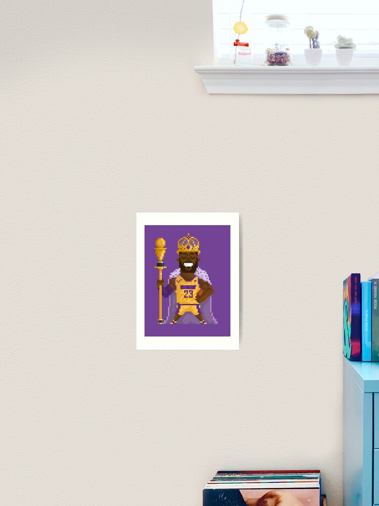 Lebron James Los Angeles Lakers Pixel Art 3 Tote Bag by Joe