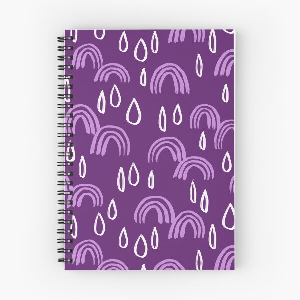 Item preview, Rainbows and Raindrops Pattern - Purple designed and sold by illocharm.