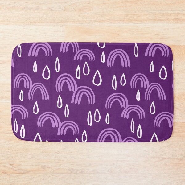 Item preview, Rainbows and Raindrops Pattern - Purple designed and sold by illocharm.