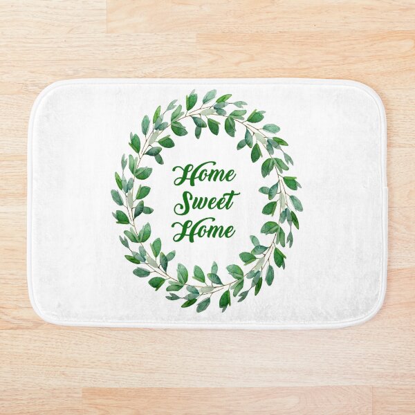 Item preview, Home sweet home/green leafs designed and sold by MaianLorena.