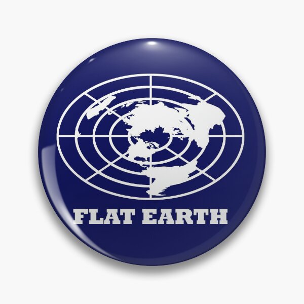 Item preview, Flat Earth (White/Navy) designed and sold by kirbeekatz.