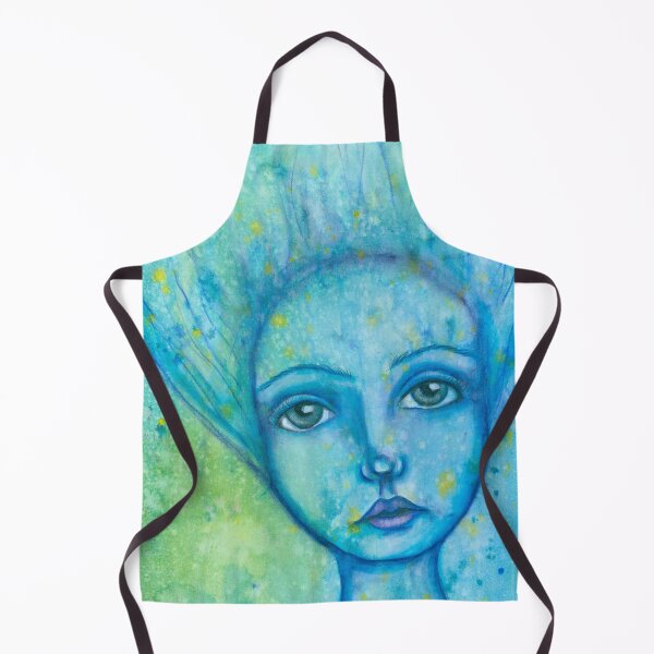 Item preview, floating dreamy mermaid designed and sold by lenaliluna.