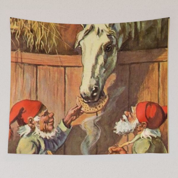 Item preview, “Dinner in the Stables” by Jenny Nystrom designed and sold by PatricianneK.