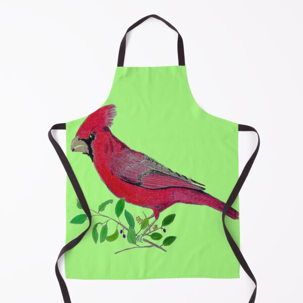 Item preview, Beautiful cardinal or redbird colored pencils drawing designed and sold by JoAnnFineArt.