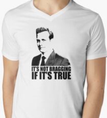 Suits Harvey Specter It's Not Bragging Tshirt Men's V-Neck T-Shirt