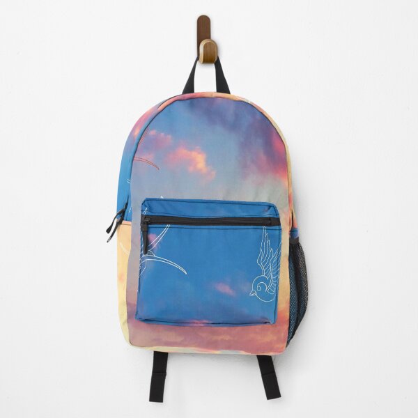 Item preview, Birds flying in the blue pink sky designed and sold by Adri Graterol.