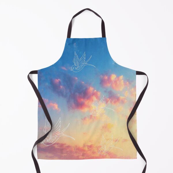 Item preview, Birds flying in the blue pink sky designed and sold by Adri Graterol.