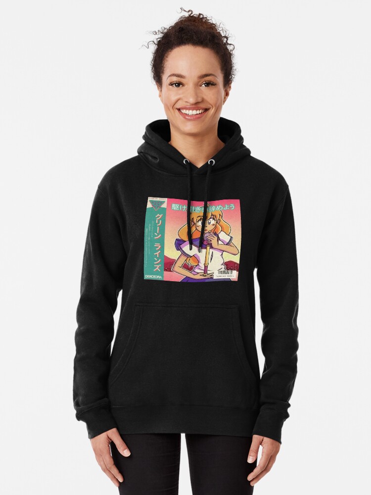 Vaporwave 2025 anime hoodie