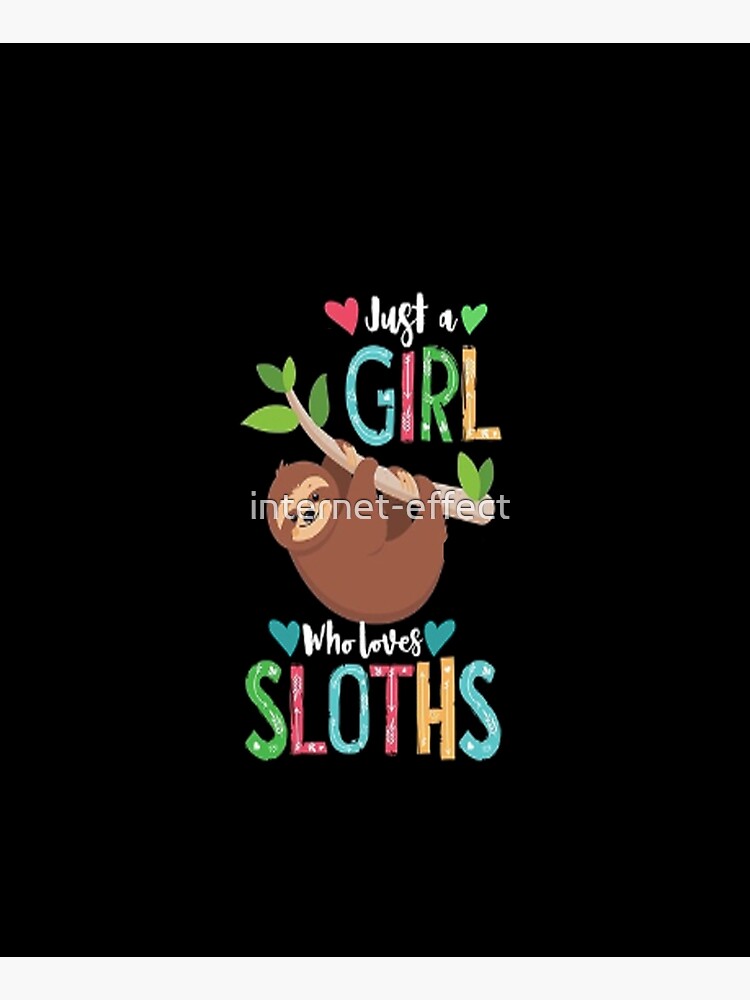Funny Gift for Sloth Lover Zipper Pouch by internet-effect