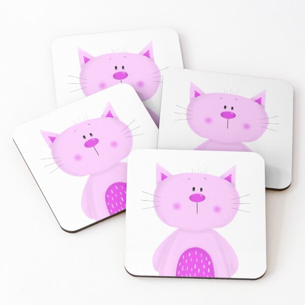 Item preview, Pink cat designed and sold by KateCrafts.
