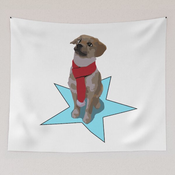 Item preview, Golden Retriever Puppy with a Scarf designed and sold by SmoothArtNelly.