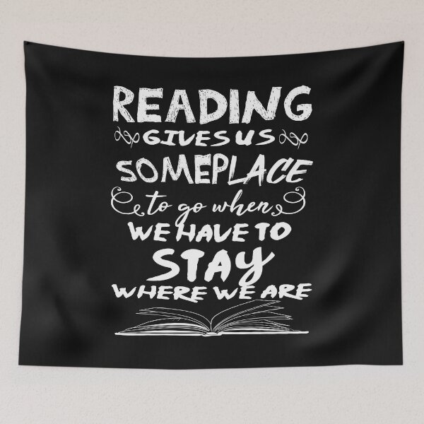 Item preview, reading gives us someplace to go when we have to stay where we are gifts for book lovers day designed and sold by AYMEDD.