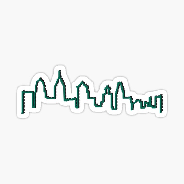 Philadelphia Sticker Sheet - Philly Skyline sticker - Vinyl Decal - La –  PhilaCarta