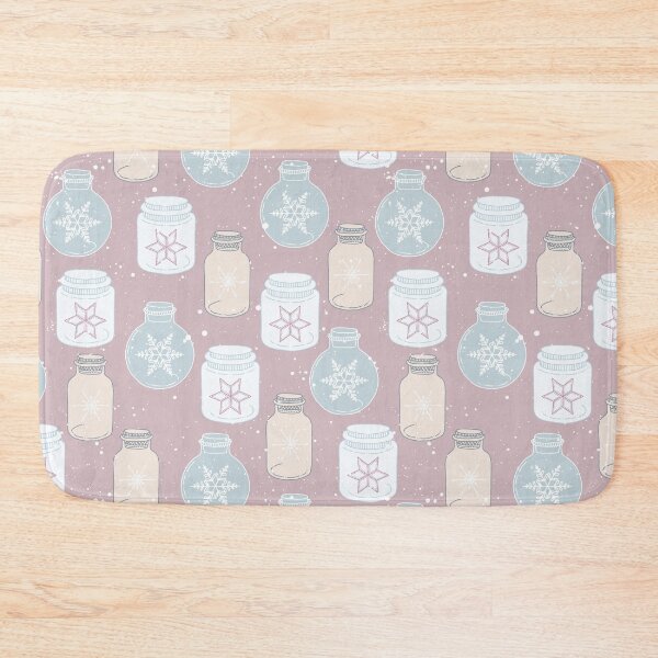 Item preview, cute christmas mason jar pattern decoration designed and sold by bertiescrochu.
