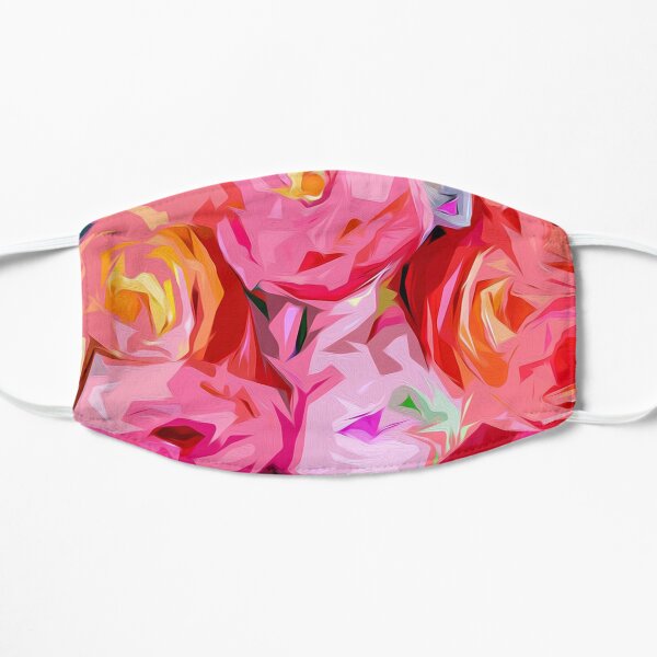 Rose Bouquet in Abstract Mask