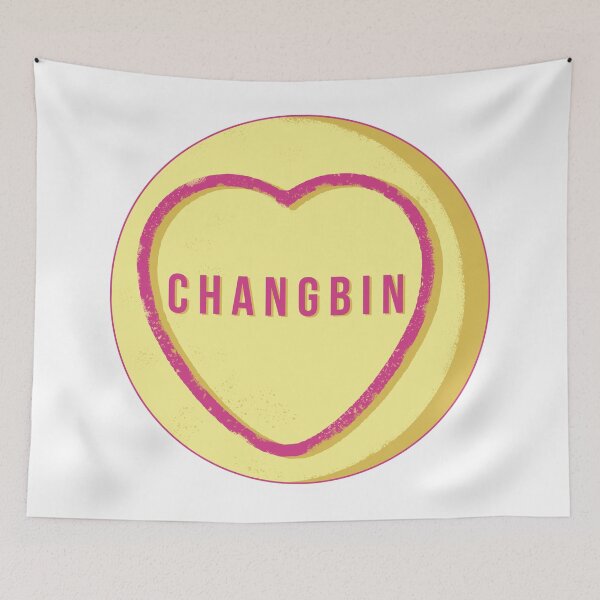 Item preview, STRAY KIDS Changbin - LOVE HEARTS Pastel Yellow Cute designed and sold by SugarSaint.