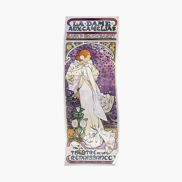 The Lady of the Camellias - Alphonse Mucha - 1896 Poster