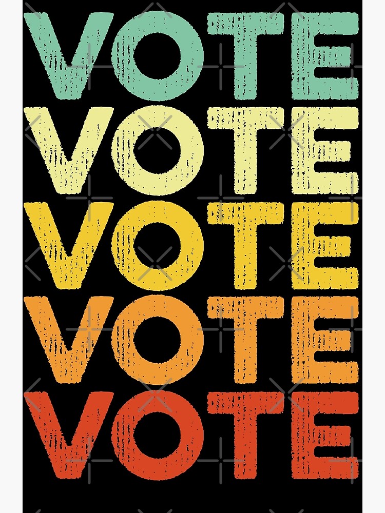 "Vote Retro Vintage Election 2020 Voter" Poster For Sale By Mosala92 ...