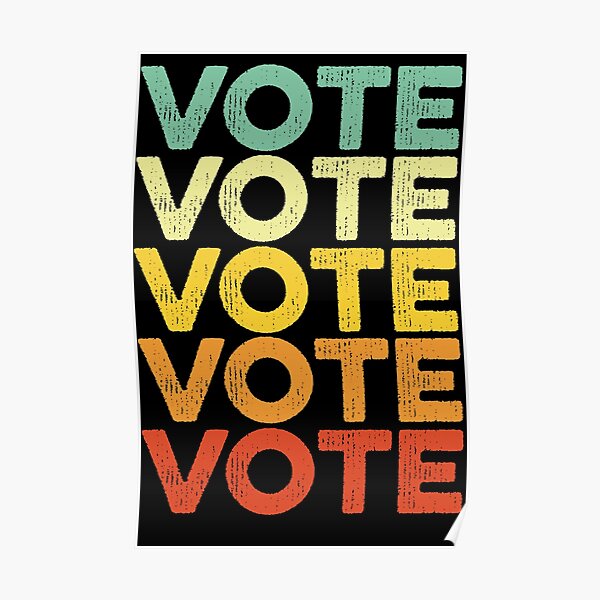 Vote Retro Vintage Election 2020 Voter Poster