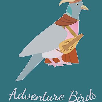 Artwork thumbnail, Wood Pigeon Bard by AdventureBirds