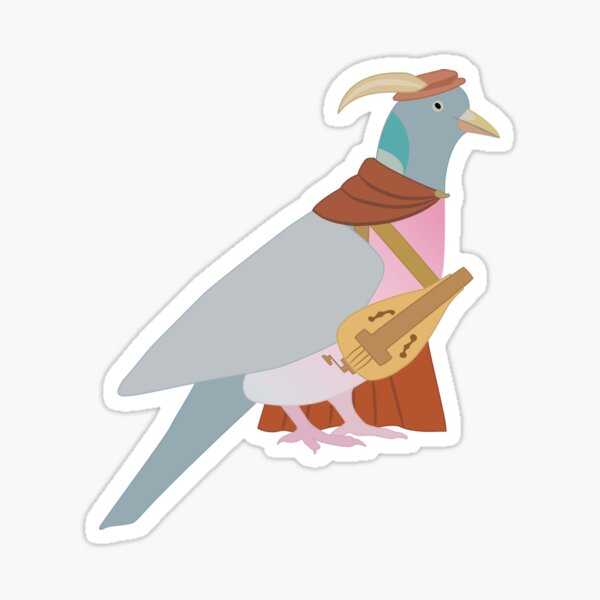 Wood Pigeon Bard Sticker
