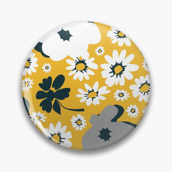 Item preview, Large flowers on yellow background. designed and sold by SvetlanaK.