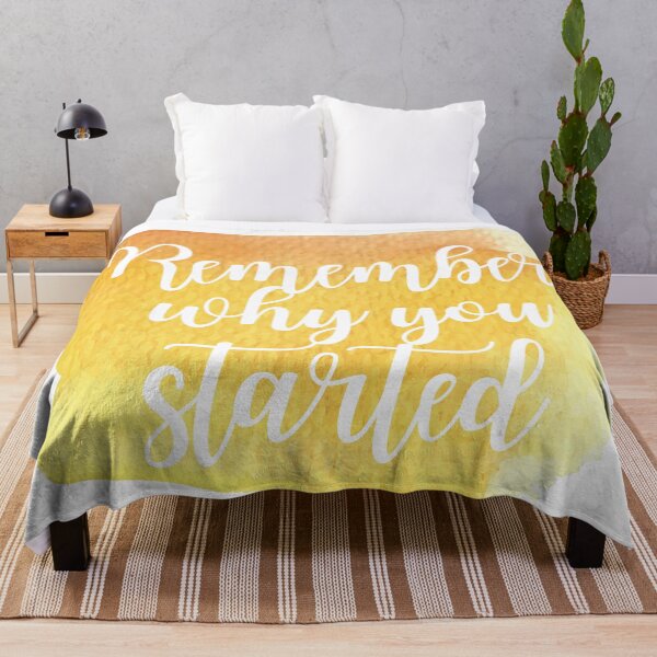 Item preview, Remember why you started - Yellow Watercolor designed and sold by KarolinaPaz.