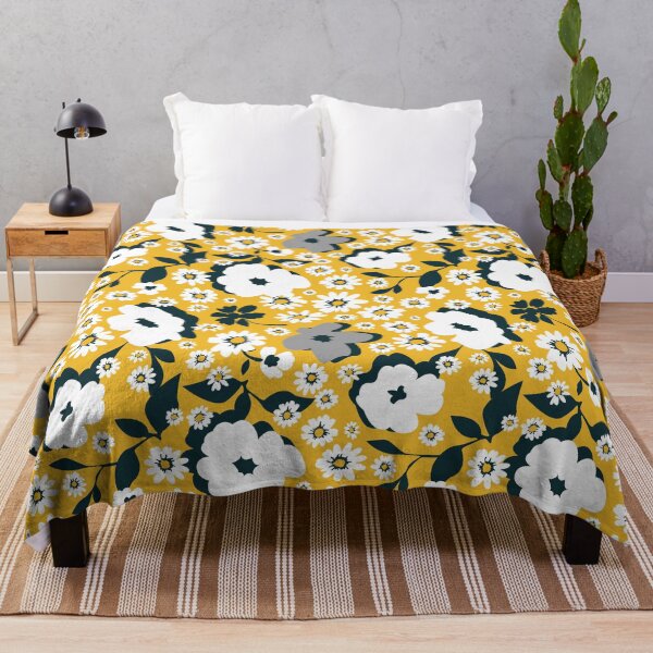 Item preview, Large flowers on yellow background. designed and sold by SvetlanaK.