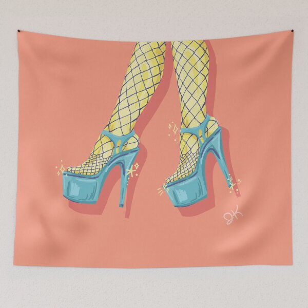 Item preview, Peachy Heels designed and sold by illustrakatri.