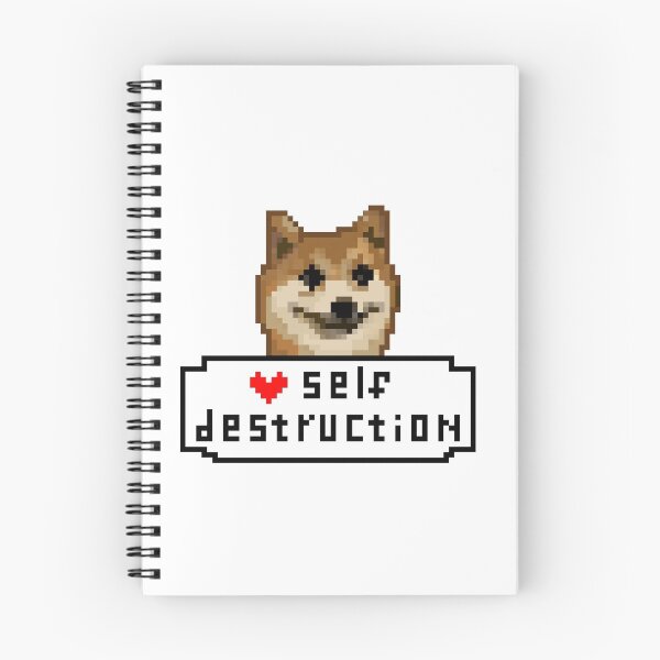 Aperçu de l'œuvre Pixel art auto-destructeur Shiba Inu Doge créée et vendue par TeodoraM.