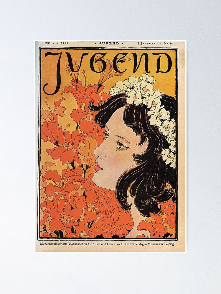The weekly magazine by Poster CJET Redbubble 14 No. Otto Eckmann for - | - Sale Jugend 1896
