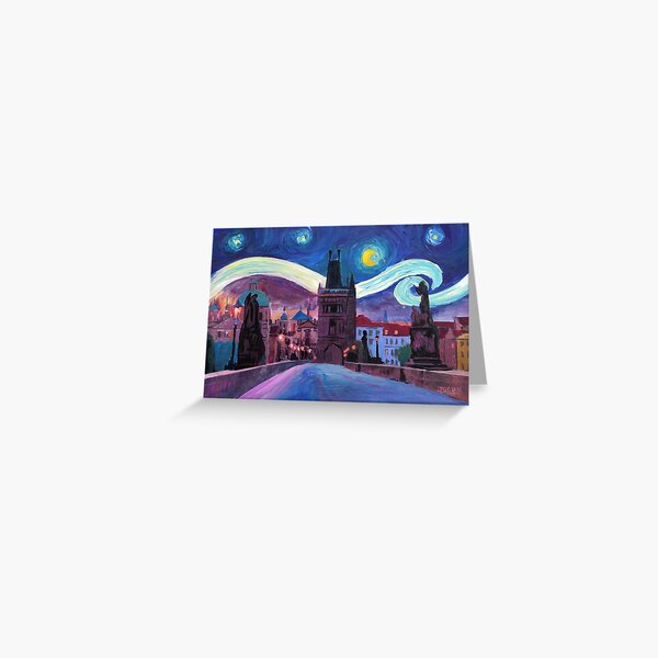 Item preview, Starry Night in Prague designed and sold by artshop77.