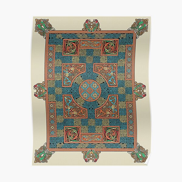 Lindisfarne Gospels Page Poster