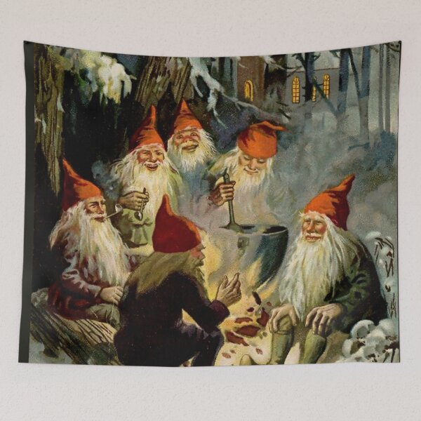 Item preview, “Campfire Cooking” Tomten by Jenny Nystrom designed and sold by PatricianneK.