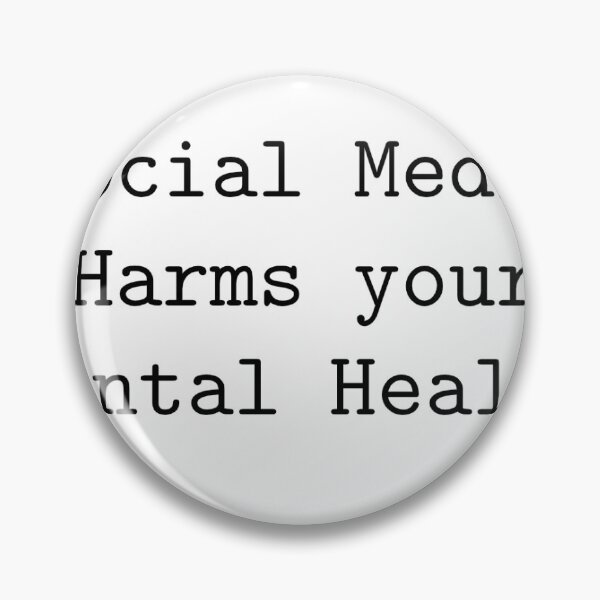 Item preview, Social Media Harms Your Mental Health designed and sold by AlyMarieStudios.