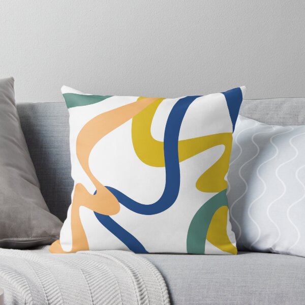 Item preview, Abstract Shapes: Teal, Navy, Peach, Mustard designed and sold by rockchicksuprem.