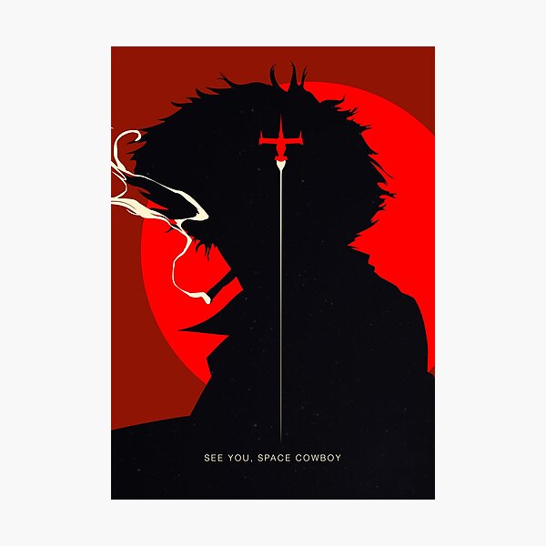 Cowboy Bebop Spike Silhouette Photographic Print