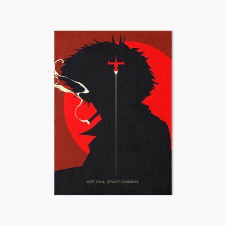 Cowboy Bebop Spike Silhouette Impression rigide