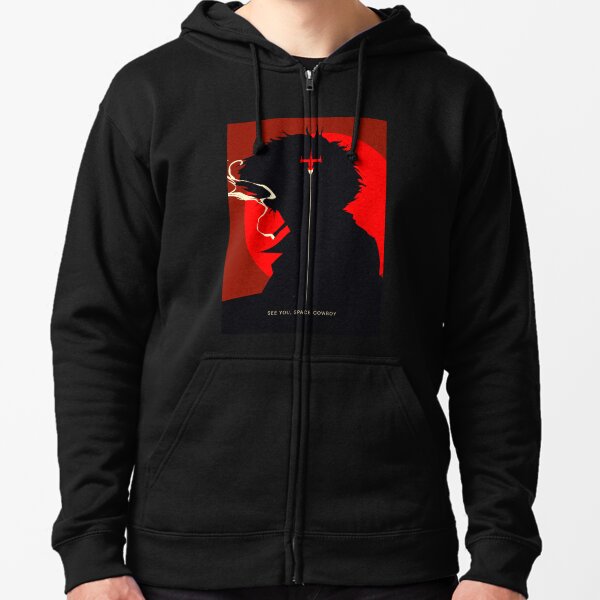 Cowboy Bebop Spike Silhouette Zipped Hoodie