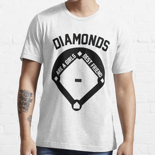 "DIAMONDS ARE A GIRLS BEST FRIEND (VINTAGE BASEBALL)" Tshirt for Sale