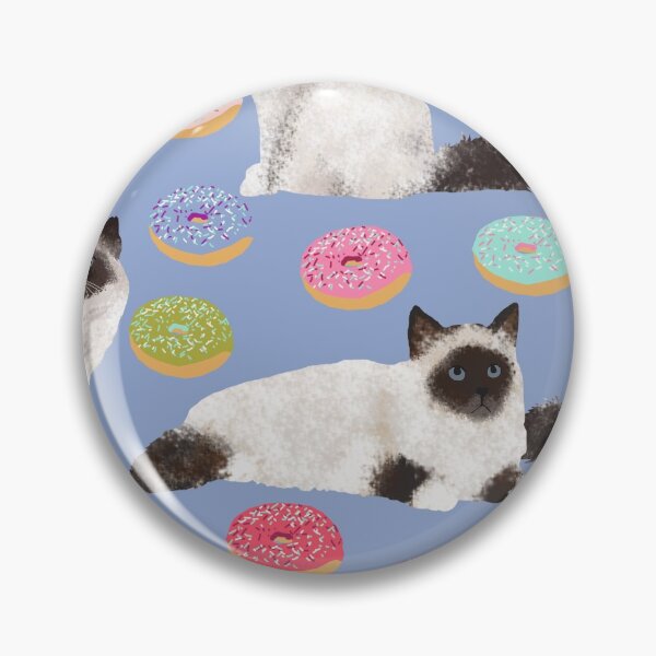 Item preview, birmin cat donuts pattern - pink, pastel, food, cat, kitty, cat lady designed and sold by PetFriendly.