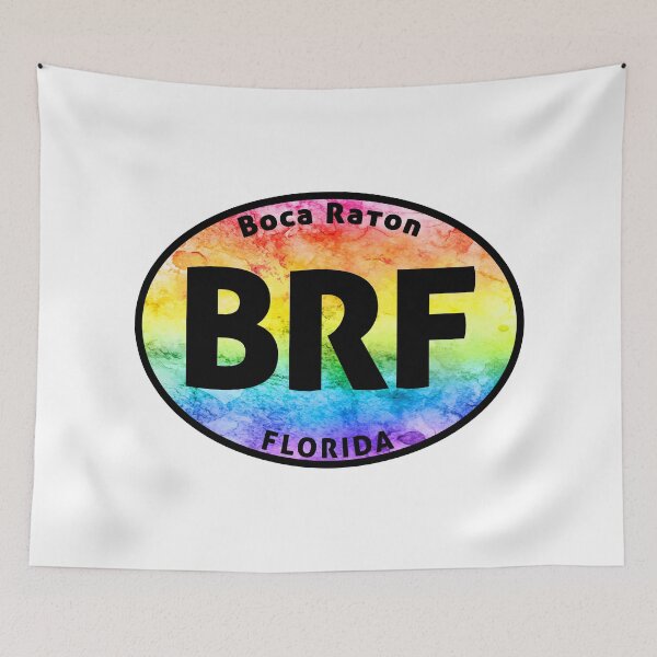 Item preview, Boca Raton Florida Euro Oval Tie Dye designed and sold by DESTINATIONS DECAL.
