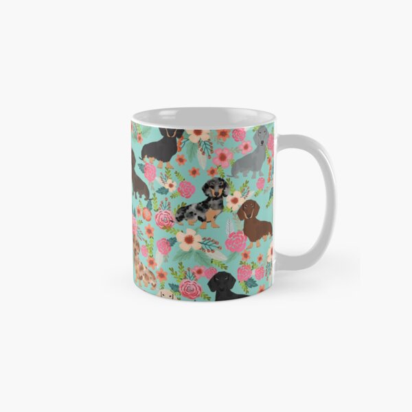 Item preview, Dachshund floral dog breed pet patterns doxie dachsie gifts must haves designed and sold by PetFriendly.