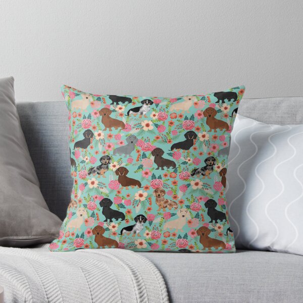 Item preview, Dachshund floral dog breed pet patterns doxie dachsie gifts must haves designed and sold by PetFriendly.