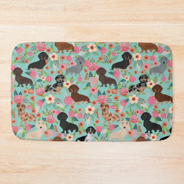 Item preview, Dachshund floral dog breed pet patterns doxie dachsie gifts must haves designed and sold by PetFriendly.