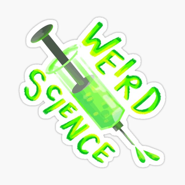 Weird Science Syringe Sticker